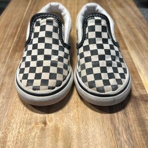 Checkered vans 7 toddler used condition